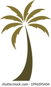 Palm tree logo design vector stock