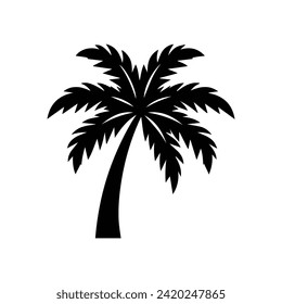 palm tree logo element, palm tree logo template, palm tree logo vector illustration