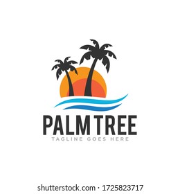 Beach Logo Design Vector Stock Vector (Royalty Free) 783516190