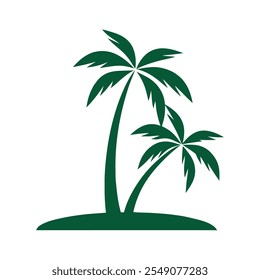 Palmenlogo Symbol, Vektorgrafik.