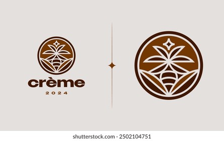 Palm Tree Logo Template. Universal creative premium symbol. Vector illustration. Creative Minimal design template. Symbol for Corporate Business Identity