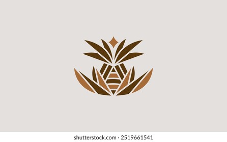 Plantilla del logotipo de la palmera. Símbolo creativo premium universal. Ilustración vectorial. Plantilla de diseño minimalista creativa. Símbolo de la identidad empresarial Corporativa