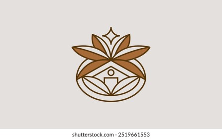 Modelo de logotipo Palm Tree. Símbolo universal criativo premium. Ilustração vetorial. Modelo de design Creative Minimal. Símbolo de Identidade Corporativa de Negócios