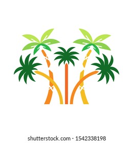 Palm tree logo template vector icon design