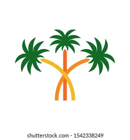 Palm tree logo template vector icon design