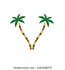 Palm tree logo template vector icon design
