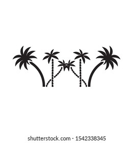 Palm tree logo template vector icon design