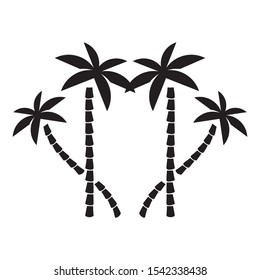Palm tree logo template vector icon design