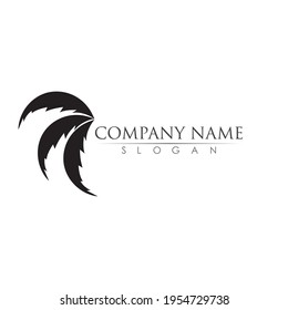 Palm tree  logo template vector illustration design