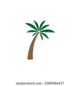 Palm Tree logo template vector Stock Illustration.
