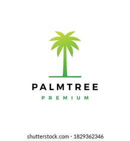 Palm Tree Minimalist Line Art Logo Stock Vector (Royalty Free ...