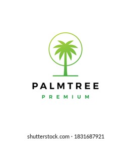 Palmenbaum-Logo, Vektorsymbol
