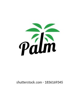 Palm Tree Logo Vector Icon Illustration Stock Vector (Royalty Free ...