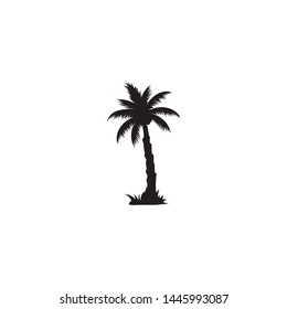 Palm tree logo Vector illustration design