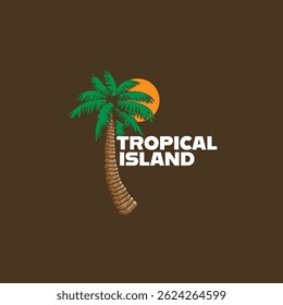 palm tree nature aesthetic drawing illustration digital art
