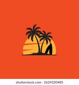 palm tree nature aesthetic drawing illustration digital art
