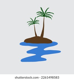 palm tree on the beach