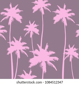 Palm tree pattern. Nature textile print. Modern tropical template for web, card, poster, cover, flyer, invitation, brochure.