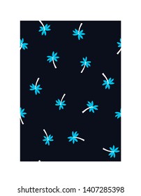 Palm tree pattern seamless texture. Simple illustration of palm tree vector pattern seamless for any web design or textile - Vector
