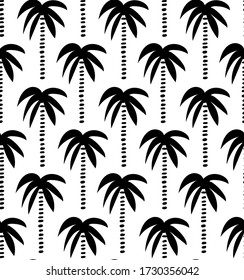 Palm Tree Pattern. Palm Trees Vector Seamless Pattern