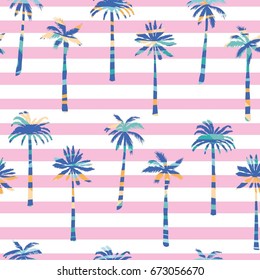 palm tree pattern vector illustration