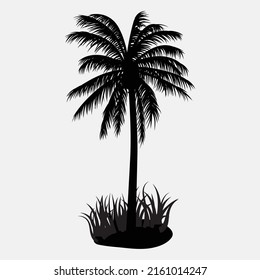 Palm Tree Royalty Vector Art, Image, Icon Illustration