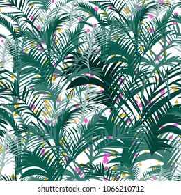 palm tree seamless pattern. tropical exotic print. 