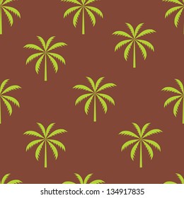 Palm tree seamless pattern vector illustration