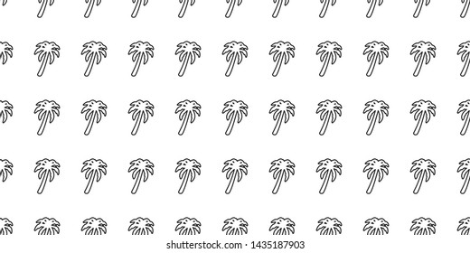 palm tree seamless pattern vector coconut tree island tropical summer beach scarf isolated tile background repeat wallpaper ocean illustration design