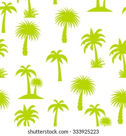 Palm Tree Seamless Pattern Vector Illustration EPS10