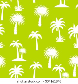 Palm Tree Seamless Pattern Vector Illustration EPS10