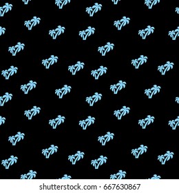 Palm tree seamless pattern vector illustration