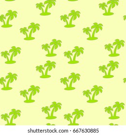 Palm tree seamless pattern vector illustration