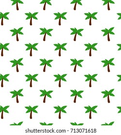 palm tree seamless pattern.Vector modern flat style cartoon character illustration. Isolated on white background. Palm concept