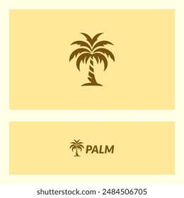 palm tree shape modern silhouette logo icon