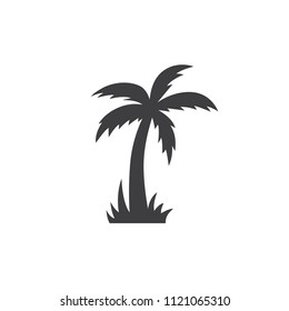 palm tree sign, vector illustration