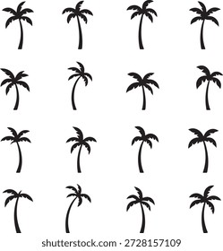 palm tree silhouette ,palm, tree, 