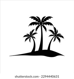 Palm Tree Silhouette Design Vector