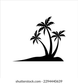 Palm Tree Silhouette Design Vector