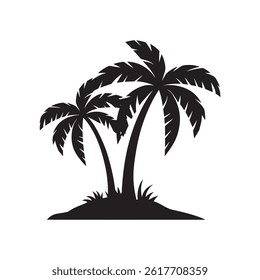 Palm Tree Silhouette Design Vector