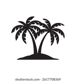 Palm Tree Silhouette Design Vector