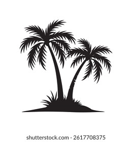 Palm Tree Silhouette Design Vector