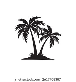 Palm Tree Silhouette Design Vector