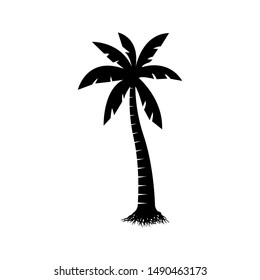 Long Trunk Palm Tree Stock Vector (Royalty Free) 1163791453 | Shutterstock