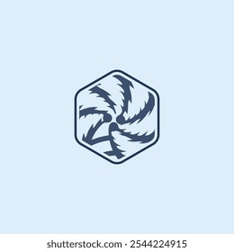 Palm tree silhouette icon. simple flat vector illustration.Palm Logo Design Vector 