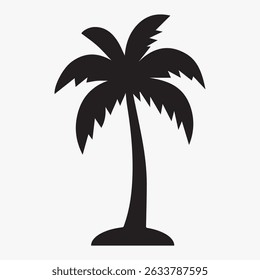 silueta de palmera, icono de palmera, silueta de árboles, diseño de siluetas de palmera para Anuncios