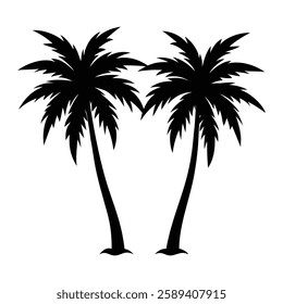 palm tree silhouette, palm tree png