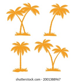 Palmenbaum-Silhouette Vektorgrafik-Kollektion