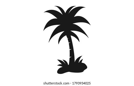 palm tree silhouette vector art
