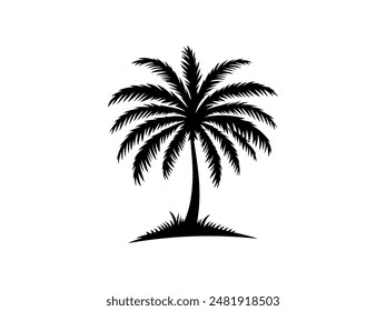 Palmbaum Silhouette Vektorgrafik Design
